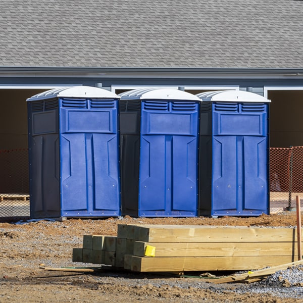 what is the cost difference between standard and deluxe portable restroom rentals in Hartford OH